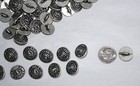 Vintage antique Lot Of 12 Dillen 22mm Metal Lions Head Shank Buttons