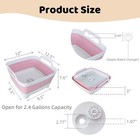 Gimwa Collapsible Wash Basin For Baby Bottles - 2 4 Gallons Medium  Pink 