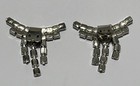 Vintage Crystal Shoe Clips Fringe 