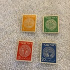 Israel- -1948- -scott   1-6- Ancient Judean Coins-mh