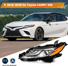 Headlight Assembly Fit With 2018-2020 For Toyota Camry Xse Black Housing Amber R