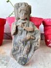 Ancient Old Rare Hand Carved Wood Indian Hindu God Krishna Dancing Figure Penal