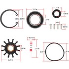 For 99-05 Volvo Penta Raw- Sea Water Pump Repair Rebuild Kit 3 0 4 3 5 0 5 7 8 1