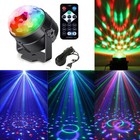 2pcs Party Magic Disco Ball Light Led Club Rgb Rotating Dj Stage Lights Remote