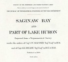 1860 Nautical Chart Map Of Saginaw Bay And Part Of Lake Huron