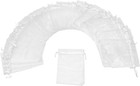 100pcs Sheer Organza Bags 5x7 Inch  White Wedding Party Favor Bags With Drawstr