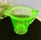 T s Torrington Handimaid Vintage Measuring 2-cup Set 16oz  1 Pint  Uranium Glass