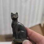 Vintage Mid Century Brass Cat Bottle Opener Verdigris Finish Mcm Barware