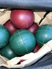 Vintage Spalding Bocce Ball Set With Carrying Bag Party House Warming Gift