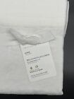 Pottery Barn Belgian Flax Linen Set Of 2 King Pillowcases White New With Tag