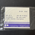 Canada Post   593 Babn Pl No  6 Sealed 4x Corner Plate Block Set - Fv  1 28