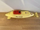 1969 Vintage Sutcliffe Tinplate Clockwork Submarine Sea Wolf Yellow