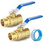 1 2 Inch Npt Full Port Brass Ball Valve Male To Female Threaded 600 Wog 1 4