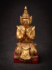 Antique Wooden Burmese Nat Statue From Burma  myanmar   19th Century