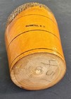 Vintage Catskill Ny Folk Art Hand Carved Solid Log Wood Bucket Pail Bark   