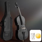 Professional Cello 3 4 Full Size Basswood Set With Bag bow rosin bridge