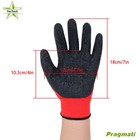 12 Pairs Pack Crinkle Latex Rubber Hand Coated Safety Work Gloves  m-size 