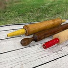 Rolling Pins With Painted Handles Vintage Rustic Farmhouse Kitchen Decor
