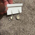 Noa Zuman Green Dangle Sterling Silver Earrings Made In Israel