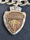 Rare Vintage Silver Tone Buffalo Ranch Oklahoma Charm Bracelet Arrowhead Buffalo