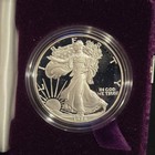 1986-s Proof American Silver Eagle Dollar  1 Box   Coa Us Mint Bullion Ogp
