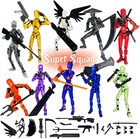  assembly Completed  10 Packs T13 Action Figure Set  Dummy 13 3d Printed Actionf