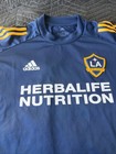 Adidas La Galaxy Home Soccer Jersey Blue Aeroready Herbalife Size Large Used
