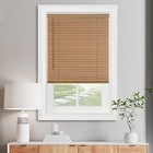 Modern 32x64  Woodtone Cordless Mini Blinds For Enhanced Indoor Light Control