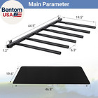 Surfboard Rack Wall Mount 6 Arms 8 Arms  Surfboard Rack For Wall With Rubber Mat