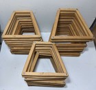 Set Of 2  Vintage Wooden Tennis Racket Protector Brace Press Frame Screw Racquet