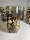 Vintage Retro Mushroom Smoky Brown 12oz Tumbler Drinking Glass 6 Available
