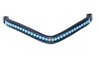New Crystal Stylish Snap Browband Made On Black  Brown   Tan Leather 