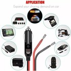 12v   24v Fused Male Car Cigarette Lighter Socket Plug Connector Cable