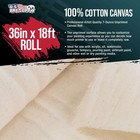 U s  Art Supply Unprimed 36  Wide X 6 Yd  18ft Long Unstretched Canvas Roll  7oz