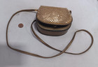 Vintage Small Gold Chainmail Shoulder Bag Purse 5  X 4 5 