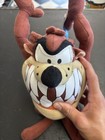 Taz Tazmanian Devil Looney Tunes Red Plush Toy Warner Brothers New With Tag