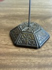 Vintage Ornate 6 In Metal Spike Paper Receipt Hexagonal Note Holder