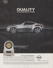 Vintage 2009 Nissan 370z Print Ad J d  Power Award Sports Car Man Cave Decor