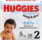 Huggies Size 2 Snug   Dry Diapers  38 Count - 12-18 Lbs  Fragrance-free Comfort