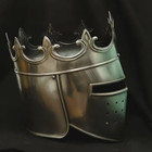 Medieval Queen Crown Helmet Wearable Women   s Armor Handcrafted Steel Knight