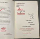 The Ladies Who Sing Sondheim April 2008 Angela Lansbury Laura Benanti Program