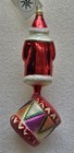 Christopher Radko Drummer Santa Glass Christmas Ornament 9    Rare Vintage -read-