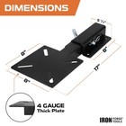 Iron Forge Hitch Mount Vise Plate  2  Receiver Bench   Truck Mount