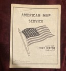 Vintage Map atlas Lot  Fort Wayne In Street Map  Van Wert Oh 1972   Hammond