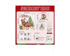 34 Pcs Christmas Shower Curtain Set With Non Slip Rug Toilet Lid Cover And 