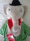 Eden Plush Babar The Elephant Stuffed 21  Full Outfit Bowler Hat 1977 Vtg Rare