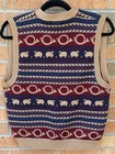 Vintage Pendleton Wool Vest Women   s Petite M Sheep French Horns Country Core