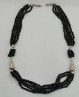 26  Thai khmer 97  Silver   Natural Onyx Bead Necklace - New