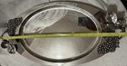 Vintage Godinger Silver Plated Serving Tray 19    Grapes Leaves Removable Handles