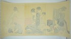 Japanese Woodblock Reprint Triptych By Kitagawa Utamaro -women Sewing- 1210f9